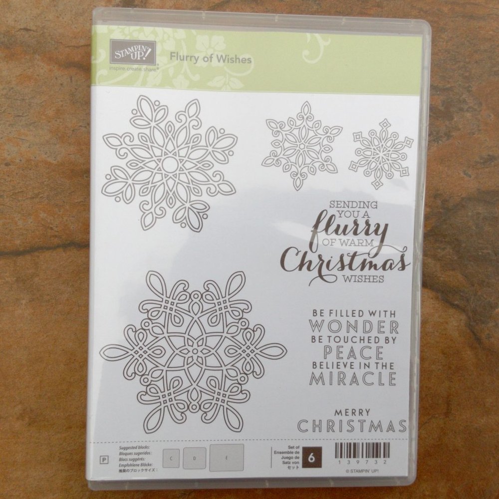 Stampin’ Up! “Flurry of Wishes” Rubber Stamp Set - Picture 2 of 5